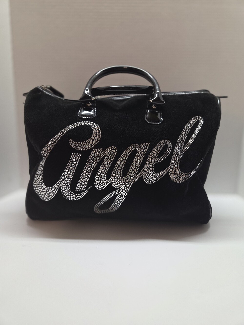 Vintage Victoria Secret Black Velvet "Angel" Purse